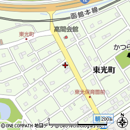 北海道江別市東光町45-5周辺の地図