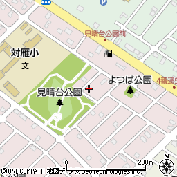 北海道江別市見晴台19-10周辺の地図