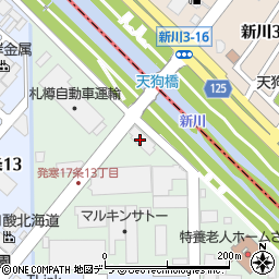 札幌団地タクシー株式会社周辺の地図
