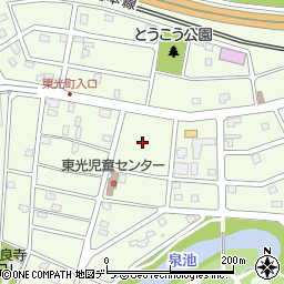 北海道江別市東光町26周辺の地図