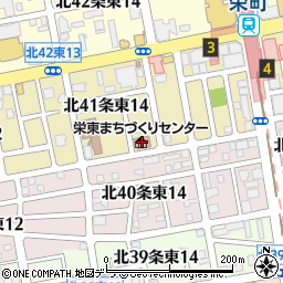 札幌市東区栄東まちづくりセンター周辺の地図