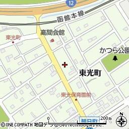 北海道江別市東光町108周辺の地図
