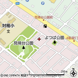 北海道江別市見晴台19-11周辺の地図