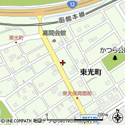 北海道江別市東光町108-4周辺の地図