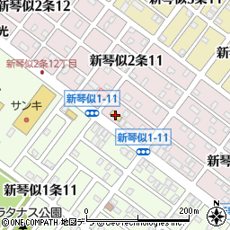 ファミリーマート札幌新琴似２条店周辺の地図