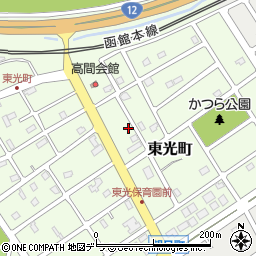 北海道江別市東光町108-11周辺の地図