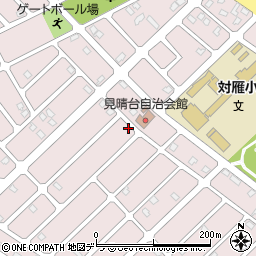 北海道江別市見晴台59-2周辺の地図