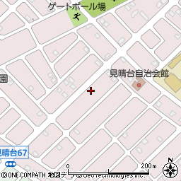 北海道江別市見晴台58-15周辺の地図