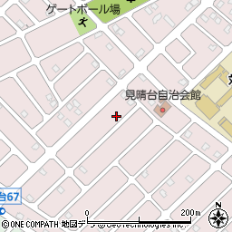 北海道江別市見晴台58-5周辺の地図