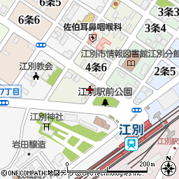 江別商工会議所周辺の地図