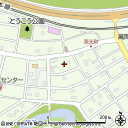 北海道江別市東光町34周辺の地図