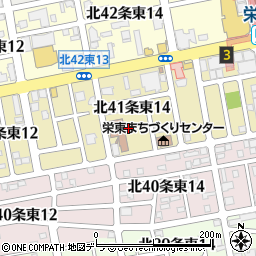 北海道札幌市東区北４１条東14丁目1周辺の地図