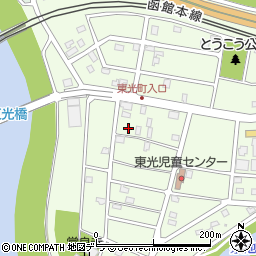 北海道江別市東光町25-23周辺の地図