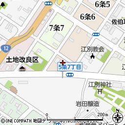 道央農協江別支所共済課周辺の地図
