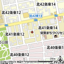 北海道札幌市東区北４１条東13丁目周辺の地図