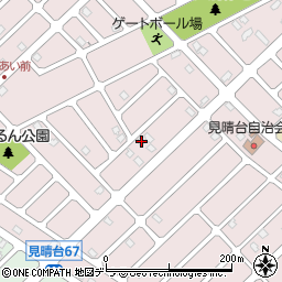 北海道江別市見晴台57-30周辺の地図