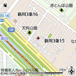 北海道札幌市北区新川３条周辺の地図