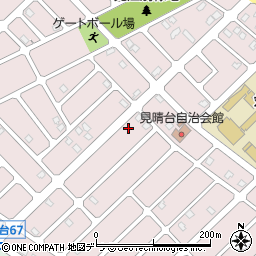 北海道江別市見晴台58-18周辺の地図