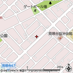 北海道江別市見晴台57-7周辺の地図