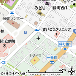 北海道江別市一番町2周辺の地図