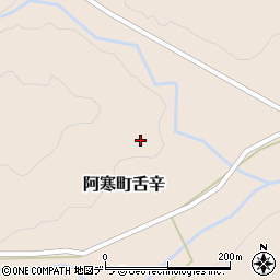 北海道釧路市阿寒町舌辛周辺の地図