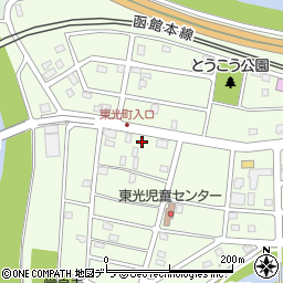 北海道江別市東光町25-11周辺の地図