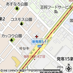 セブンイレブン札幌新発寒５条店周辺の地図