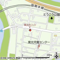 北海道江別市東光町25-9周辺の地図