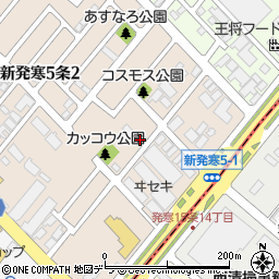 北海道札幌市手稲区新発寒５条1丁目周辺の地図