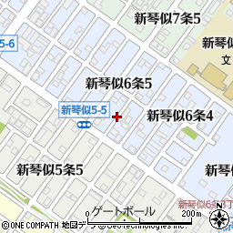 Ａ金庫の生活救急車・金庫のトラブル出張サービス　百合が原・新琴似八条・北二十一条・新琴似十二条・出張受付センター周辺の地図