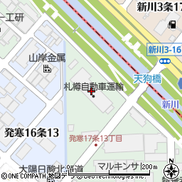 札樽自動車運輸周辺の地図