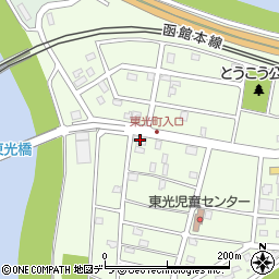 北海道江別市東光町25-8周辺の地図