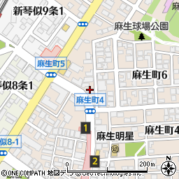 麻生ポプラ薬局周辺の地図