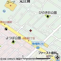 北海道江別市元江別889-5周辺の地図