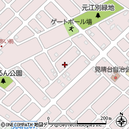 北海道江別市見晴台78-6周辺の地図