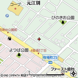北海道江別市元江別889-4周辺の地図