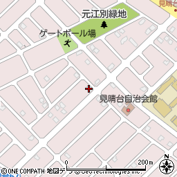 北海道江別市見晴台57-2周辺の地図