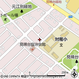 北海道江別市見晴台13-25周辺の地図