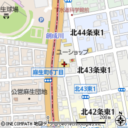 札幌日産北店周辺の地図