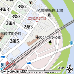 北海道江別市１条3丁目周辺の地図