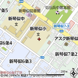 札幌市役所子ども未来局　子ども育成部新琴似小ミニ児童会館周辺の地図