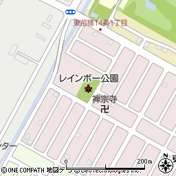 レインボー公園周辺の地図