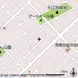 北海道江別市見晴台78周辺の地図