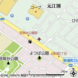 北海道江別市元江別886周辺の地図