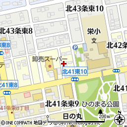 北海道札幌市東区北４２条東周辺の地図
