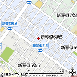 北海道札幌市北区新琴似６条5丁目3周辺の地図