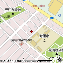 北海道江別市見晴台13-22周辺の地図