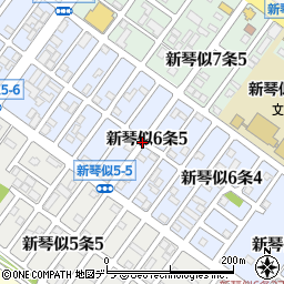 北海道札幌市北区新琴似６条5丁目周辺の地図