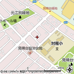北海道江別市見晴台13周辺の地図