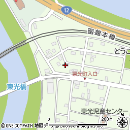 北海道江別市東光町2周辺の地図